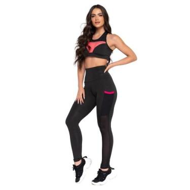 Imagem de Conjunto Fitness Fristyle Legging E Top Academia Feminino, G