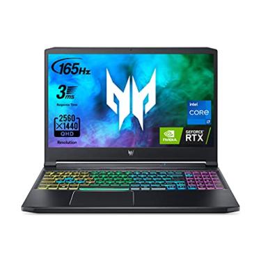 Imagem de Acer Notebook para jogos Predator Triton 300 PT315-53-70RT | Intel i7-11800H | GPU para laptop NVIDIA GeForce RTX 3060 | Tela IPS de 39.6 cm QHD 165Hz 3ms | DDR4 de 16 GB | SSD de 1 TB | Killer WiFi 6