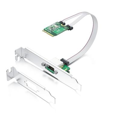 Imagem de Placa de rede Gigabit Ethernet M.2 A+E Key 2,5G, comprimento do cabo de 18 cm