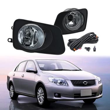 Imagem de LEVANLIGHT Conjunto de faróis de neblina para Toyota Corolla Fielder Axio 2007-2011 | Lâmpadas de condução dianteiras de lente transparente | Versão OEM | 81220-0D042、81210-0D042