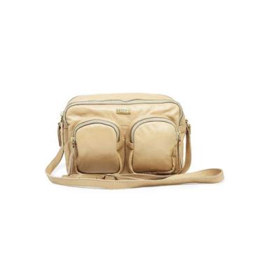 Imagem de Bolsa Feminina de Couro Transversal nude Alice - Bolsa de couro transv