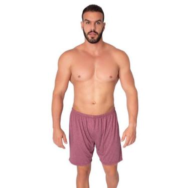 Imagem de Cueca Samba Canção Malha Short Masculino - Bella Fiore Modas, Vinho, P