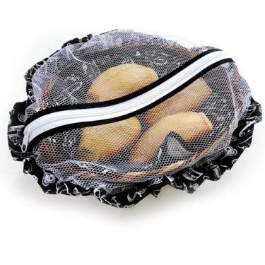 Imagem de Cesta De Pão De Bambu Preto E Branco - Recanto da Costura