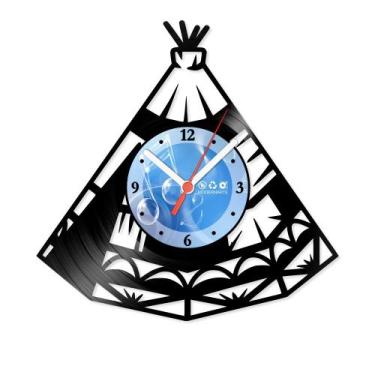 Imagem de Relógio De Parede Disco Vinil Diversos - Tenda de índio - VDI-087 - Mo