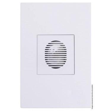 Imagem de Conjunto Campainha Cigarra Som 4X2 Recta Branco Brg11408-1Br