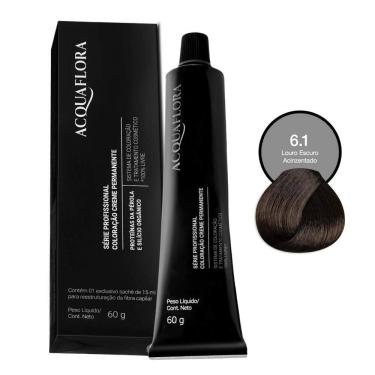Imagem de Coloração Creme Permanente Acquaflora 6.1 Louro Escuro Acinzentado 60g