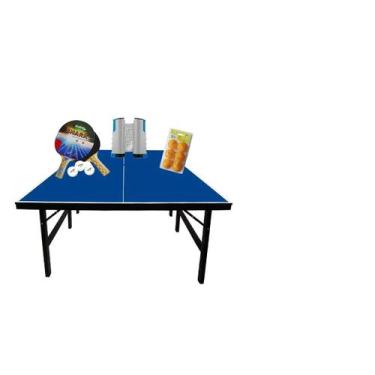Imagem de MESA PING PONG 15mm 1001 KLOPF + Kit Raquetes e Bolinhas 5055 + Rede r