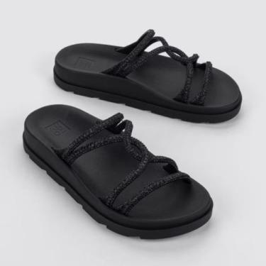 Imagem de Sandália Feminina Zaxy Papete Bright Glitter Confortável Lançamento No