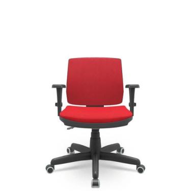 Imagem de Cadeira Brizza Soft Executiva Poliéster Giratória com Braços Regulávei