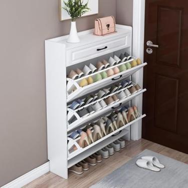 Imagem de Armário de sapatos de entrada, entrada de armazenamento de sapatos, armário de sapatos oculto, organizador de armazenamento de sapatos estreito, para entrada, quarto, sala de estar, apartame