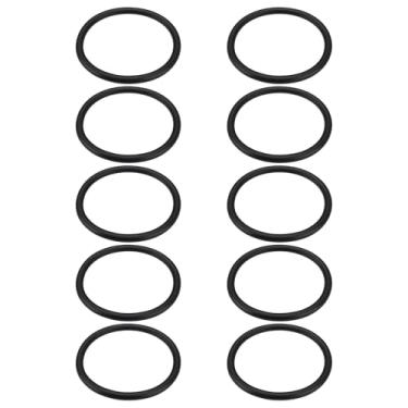 Imagem de LT Easiyl 10 vedações de anel de vedação de borracha nitrílica 55 mm diâmetro interno 65 mm diâmetro externo 5 mm largura para torneira, encanamento, reparo automotivo preto