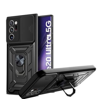 Imagem de Capa para Motorola Moto Edge 50 Neo, para Moto Edge 50 Neo 5G [Military-Grade] Armadura protetora resistente, com lente protege suporte magnético para carro, capa de telefone preta