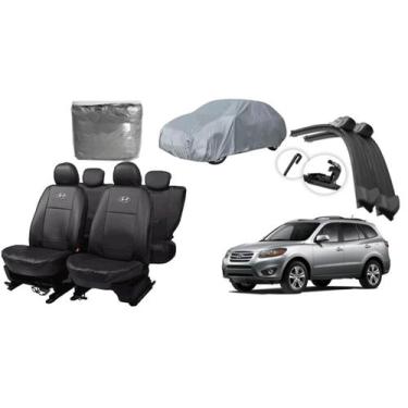 Imagem de Jogo de Capa de Couro Sanata Fe 00-12 + Limpador + Capa de Cobrir para