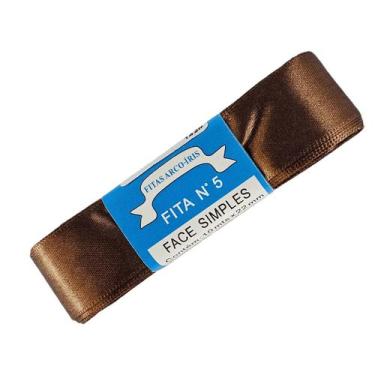 Imagem de Fita de Cetim Trader 22mm N5 com 10 Metros, COR 142 MARROM ESCURO, 10 