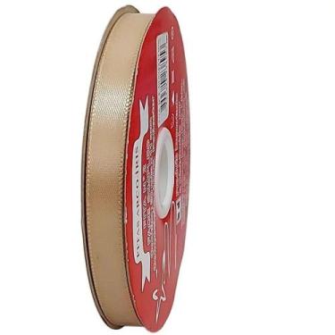Imagem de Fita de Cetim Trader 15mm N3 com 50 Metros, COR 060 BEGE ESCURO, 50 ME