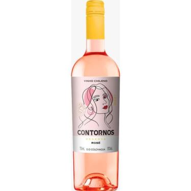 Imagem de Vinho Chile Fino Rosé Seco Res. Contornos Cabernet Sauvignon 750ml - C