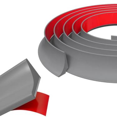 Imagem de Barragem de água de limite de chuveiro, faixa de vedação inferior de porta de chuveiro de barreira de silicone, protetor contra respingos de chuveiro, para pias, vedação de porta de chuveiro sem