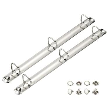 Imagem de PATIKIL A4 Mecanismos de fichário de 3 furos, 2 conjuntos de 2,5 cm D anel de substituição para fichário agendador de folhas soltas para organizadores, acessórios de pasta de armazenamento de papel de