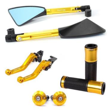 Imagem de Manete Peso Retrovisor Manopla Fazer 150 Ubs Factor 150 Ubs - Stark Ra