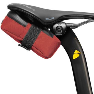 Imagem de ALMSTHRE Bolsa de selim de bicicleta exclusiva – Vermelho ferrugem | Material Ripstop premium, zíper impermeável e bolso interno | Bolsa de assento de bicicleta durável e leve para armazenamento
