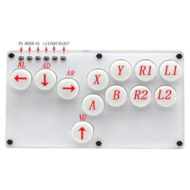 Imagem de Mini Slim Street Fighter King Arcade Game Fighting Rocker Keyboard Mechanical Switch Mechanical Switch Key Support PC Xinput PS3 DInput Turbo WASD Layout/Steam Game Keyboard