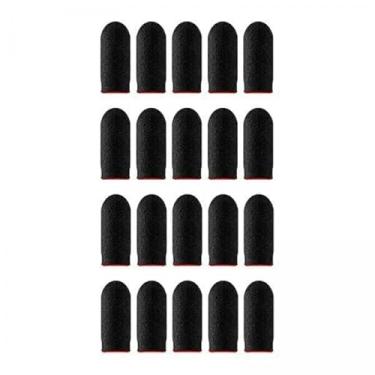 Imagem de AsrMyjcx 2x 20 Peças Gaming Mangas de Dedos Protetor de Polegar para Jogo, Vermelho