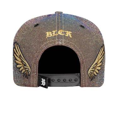 Imagem de Bone blck brasil snapback all shine 3d wings
