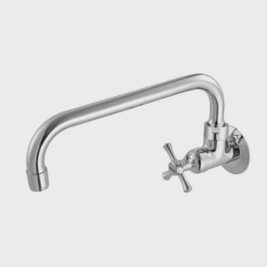Imagem de Torneira de Parede para Cozinha Bica Móvel 1166 Tetra C24 Meber Metais Cromado