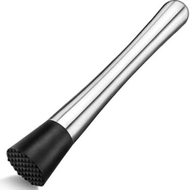Imagem de Macerador Socador Profissional em Aço Inox Ideal para Caipirinhas, Coquetéis Drinks Gourmet Frutas e Ervas