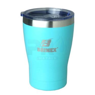 Imagem de Copo Térmico com Tampa Brimex Inox 330ml Chopp, Cerveja ou Café Várias