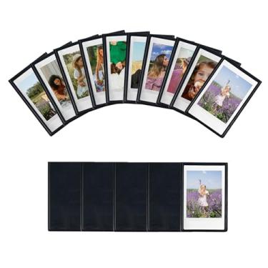 Imagem de Moldura magnética pequena 5 x 3, mini molduras magnéticas personalizadas para Fujifilm Instax Mini 12, 11, 99, 90, 40, 9, 8, 7 EVO, filmes de 7 cm, para imagens de 5,4 cm x 8,6 cm (15, preto)