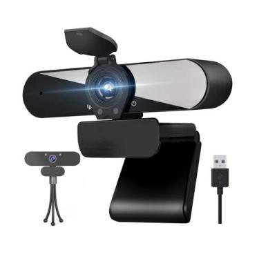 Imagem de Webcam Full HD 1440p USB C/ Microfone C/ Tripé 441488857 Cshidworld