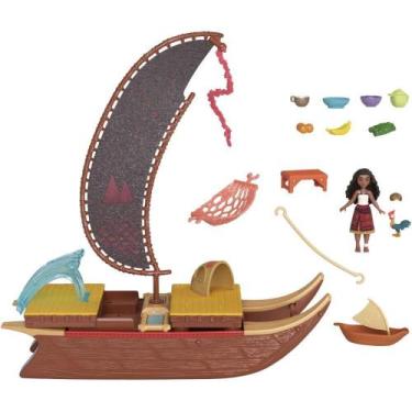Imagem de Boneca Disney Moana Transformação de Barco Canoa de Aventuras - Mattel