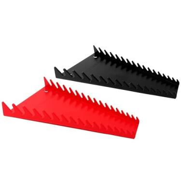 Imagem de MLTOOLS Organizador de chave padrão de 16 ferramentas - Suporte de chave em V de perfil baixo, resistente a combustível e solventes - Bandeja de chave na gaveta para garagem, oficina - Feito nos EUA