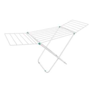 Imagem de Varal De Chão Com Abas Reforçado Dobrável Aço(COM ABAS BRANCO)