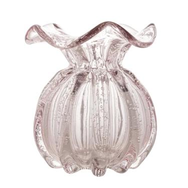 Imagem de WOLFF - Vaso de Vidro Italy Rosa Claro 11,5cm x 13cm-Enxoval - Casamento - Decoração - Enfeites - Mesa Posta - Vasos Decorativos