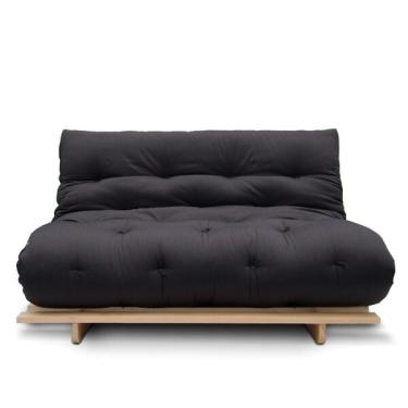 Imagem de Sofá-cama Futon Slim S 02 Lugares Cor Preto