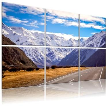 Imagem de HIRESC Pacote com 6 painéis acústicos artísticos de espuma de parede à prova de som, painéis absorventes de som de 182 x 121 cm, bloqueador de som decorativo, tratamento acústico para estúdio de