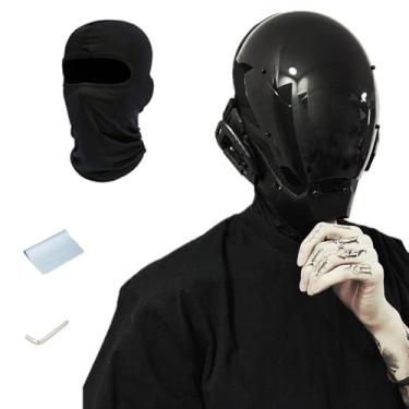 Imagem de WKYBHUD Cyberpunk Gothic Mask Cool Mask Diy Handmade Custom Personalized Cosplay Masks Mechanical Sci-fi Gear Fit for Dj Music Festiva Halloween