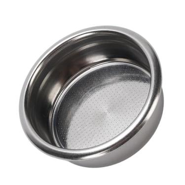 Imagem de Cesta de filtro de café não pressurizado de camada única de 58 mm, aço inoxidável 304, fácil de colocar, adequado para derramar sobre café, filtro de substituição (24 mm / 0,9 pol de altura)