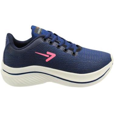 Imagem de Tênis Esportivo Box 200 Texturizado Feminino, Azul, Marinho, 35