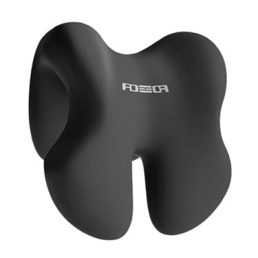 Imagem de Ioensy Almofada de encosto com suporte de pescoço e memória para cadeira de escritório, apoio de cabeça multifuncional, almofada lombar para cama, leitura, Preto