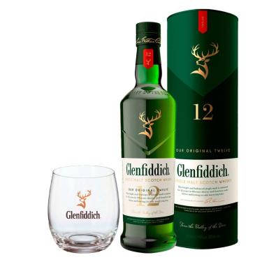 Imagem de Whisky Glenfiddich 12 Anos 750ml + Copo Glenfiddich