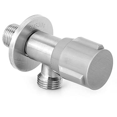 Imagem de Válvula de Controle, Válvula ângulo de Aço Inoxidável, de Parada de Prova para Aquecedor de água da Torneira, Instalação Fácil, Acessório Versátil, Resistência, Rosca G1/2in, Tipo de Parede