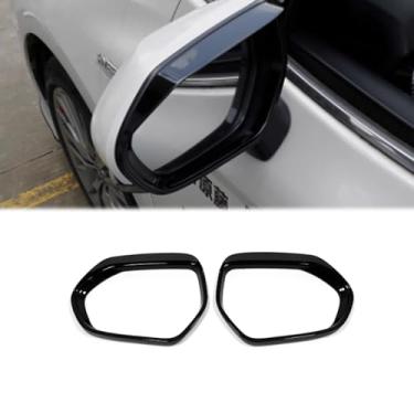 Imagem de Ozukyn Espelho retrovisor lateral capa protetora de chuva viseira de sol sombra sobrancelha guarnição 2 peças para Toyota Camry 2018~2025 acessórios exteriores decoração preto