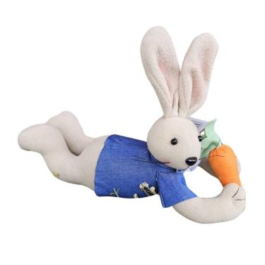 Imagem de Coelho Decorativo Deitado - Pelucia - Macho