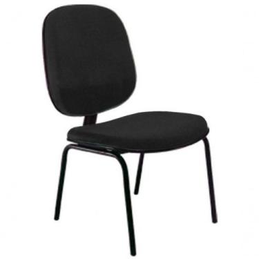 Imagem de Cadeira Diretor Fixa Para Escritório Linha Uno Preto - DESIGN OFFICE M