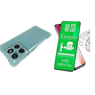 Imagem de Kit Capa Capinha Case Anti Impacto e Película Ceramica 9D Compatível Motorola Edge 60 Pro