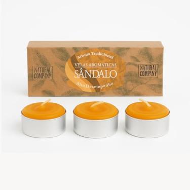 Imagem de Vela Aromática Perfumada Emb. 3 Unids - Sândalo - Bem estar e Longevidade - Natural Company