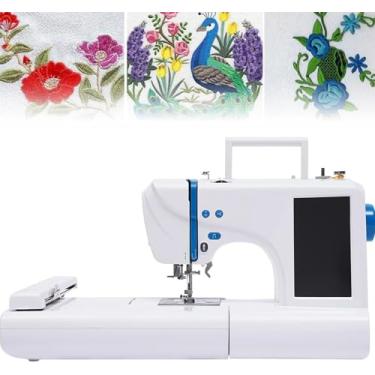 Imagem de Máquina De Costura Automática Máquina De Bordar Elétrica 75 Designs Embutidos, Máquina De Bordar Automática Portátil Com área De Bordado 4 X 9,2 E Tela Sensível Ao Toque Lcd